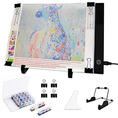 China Diamond Painting Accessories Light Box Promoted Eco-Friendly Dimmable Tracing Light Board For Adults And Children for sale