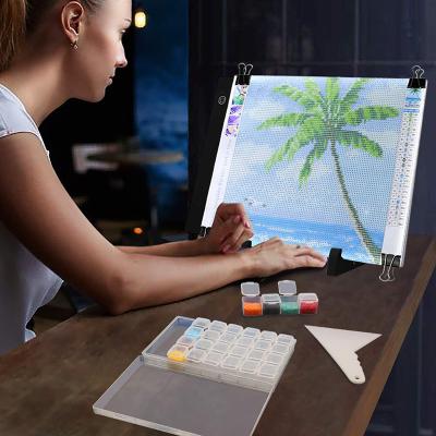 China Eco Friendly A4 LED Light Pad For Diamond Painting Tools USB Powered Light Board Kit For Adults And Children for sale