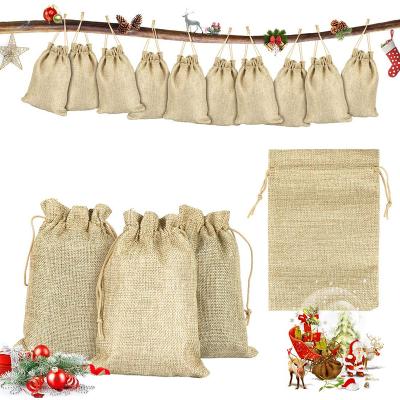 China 2021 Eco-Friendly Christmas Santa Sacks Bag Gift Bags Jute Bags Light Weight Theme Cloth Bag for sale