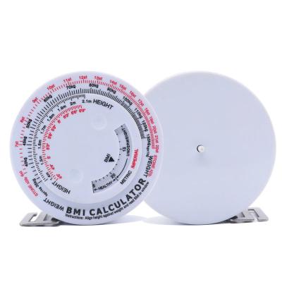 China ABS & Anatomical Body Weight Height Plastic Health BMI Tape Measure With BMI Calculator for sale