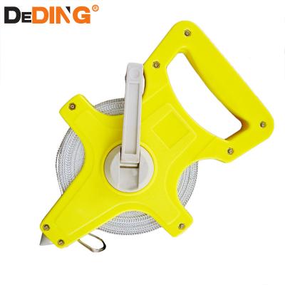 China Bottom Length Measuring Rebounding Rabbit Measurment Tape Tools 50m 100m Fiberglass Logo Measuring Tape for sale