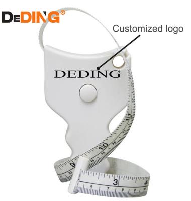 China Retractable Soft Plastic Case 1.5m Height Popular White Tape Measure With Logo for sale