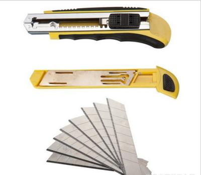 China Stainless Steel Utility Knife 18mm Retractable Pocket Knife for sale