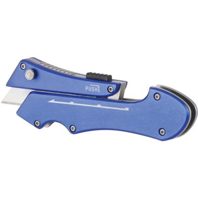 China Slide China Aluminum Alloy Automatic Open Retractable Folding Knife With Logo for sale