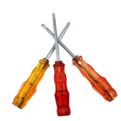 China Plastic Dual Purpose Handle Clear Plastic Non-Slip Screwdriver for sale