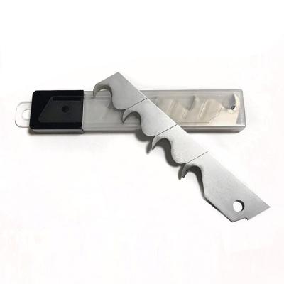 China Special Shaped Quick-Change Custom Carbon Steel 18mm Snap 60 Off Blade for sale