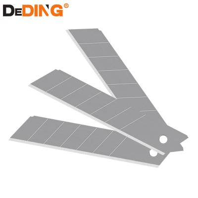 China 100x18mm Spare Part Steel Blade Knife Blade Paper Cutter Service High Quality Replaceable 18mm Snap Off Service Knife Blade for sale