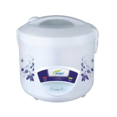 China White and purple color with automatic commercial home plastic flower design luxury rice cooker rice cooker 1.8l 2.8l for sale