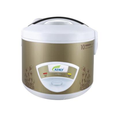 China Gold color with flower design rice cooker kitchen appliances stainless steel electric glass pot rice cooker for sale