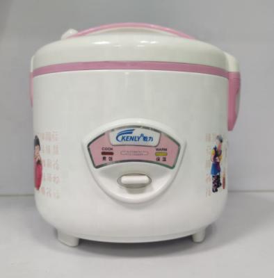 China White and pink color with Rose 1.8l Practical Cheap Color Rice Cooker Factory Price Flower Design Industrial Automatic Electric Rice Cooker for sale