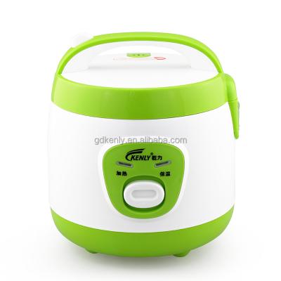 China Pea green and white plastic shell with handle. Mini Rice Cooker Home Appliances 1L Plastic Full Body Electric Rice Cooker for sale