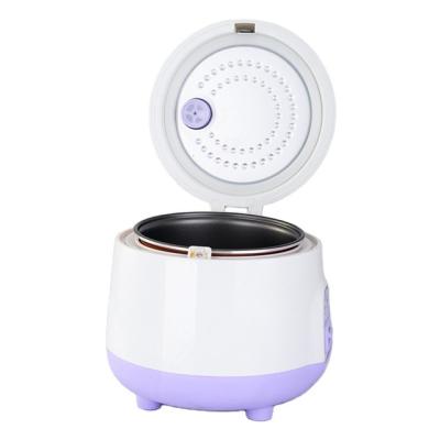 China Purple and white plastic shell with new healthy cute design baby to cook Rice Porridge 0.8L Mini Rice Cooker Electric for sale