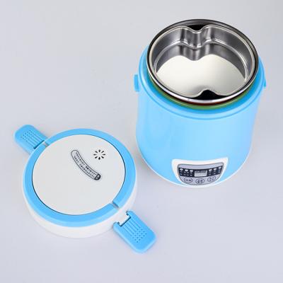 China Blue Color With Lovely Design 0.8L 220V High Quality Mini Rice Cooker Portable Food Cooker Stainless Steel Steamer for sale