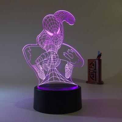 China Fashional Custom Creative Anime 3d Illusion Acrylic Photo Table Desk Base Led Christmas Lamp Kids Room Decor Night Light for sale