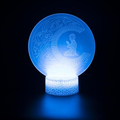 China Fashional the new creative flat acrylic of enumeration Forest Worship Touch Atmosphere Light small home night light for sale