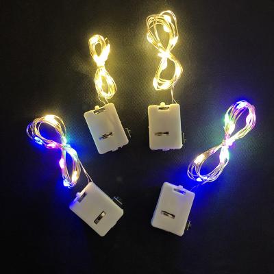 China Direct Selling Fashional 1 Meter 10led Button Battery Copper Wiring Lamp Holiday Decoration Light for sale