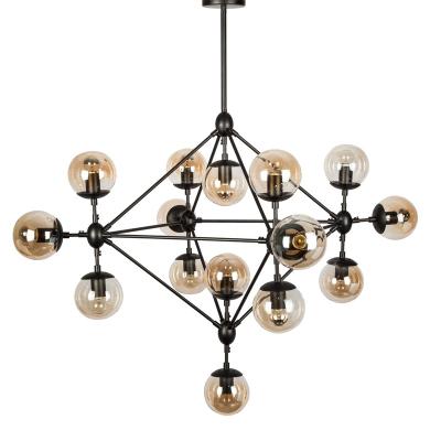 China Modern creative modo glass ball chandelier in chrome color for sale