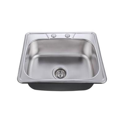 China Without Faucet Kitchen Sinks High Quality Good Selling Large Stainless Steel Single Sink for sale