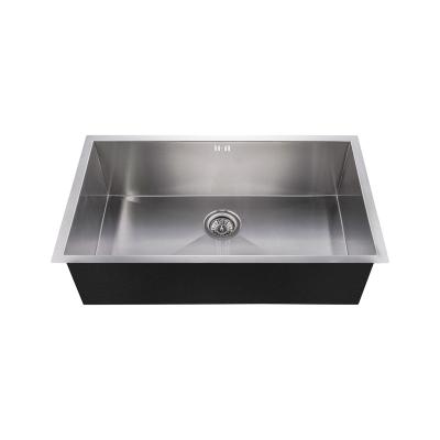 China Without Faucet ODM If Simple Design Classic Deep Rectangular Handmade Kitchen Sink for sale