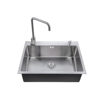 China Wholesale 304 Stainless Steel Kitchen Sink Restaurant Faucet Large Anti Clog Free for sale