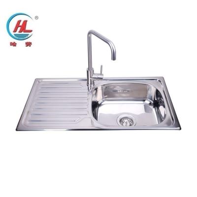 China Without Faucet Malaysia Hot Sale Single Stainless Steel Kitchen Sink Sinks Good Quality for sale