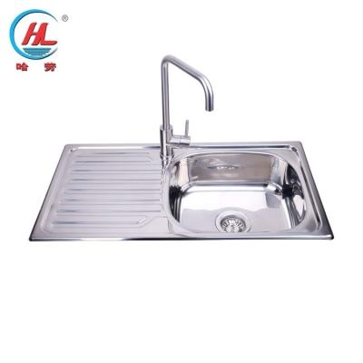 China High Quality Kitchen Equipment Single Bowl 304 Stainless Steel Kitchen Sink Without Faucet Restaurant for sale