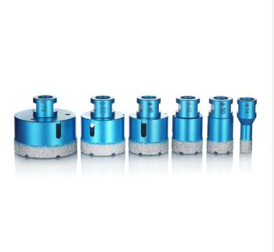 China Concrete Diamond Core Drill Bit Drill Bit Cutter Marble Ceramic Tool For Granite Angle Grinder M14 Thread Vacuum Welded Diamond Drilling Bits for sale