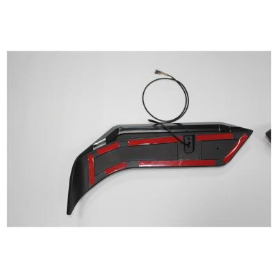 China High Quality Body Kit Rear Wing With Led Lights For Jeep Wrangler Jl Jk 63*53*11cm for sale