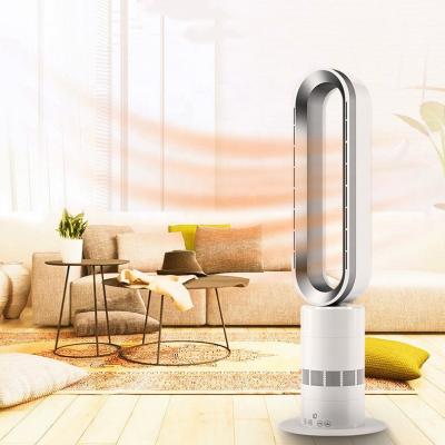 China Hotel Mini Air Conditioning Ceramic Cone Heaters Fan Home Use Electric Charging Fan Rotates Air Tower Cooler& Heater Bladeless Fan for sale