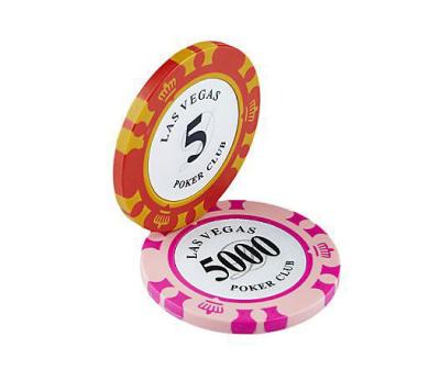 China Clay 2022 Factory Direct Supplier Casino 14g Crown Clay Composite Custom Plastic Sticker Poker Chips for Sale for sale