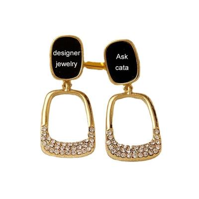 China TRENDY 2022 fashion women luxury 6000+ styles wholesale high quality trendy women luxury jewelry designer earrings popular brands for sale