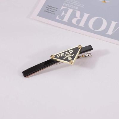 China Hair accessories 2022 Big Famous Brand Black Duckbill Clip Metal Fashion Designer Hair Accessory 1:1 Quality Hairpin Luxury Hair clips For Women for sale