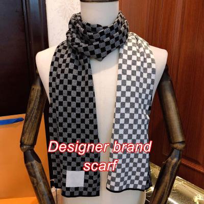 China Cashmere 2022 Hot Sale letter famous brand scarf luxury designer men square scarf 1:1 quality soft scarves for women for sale