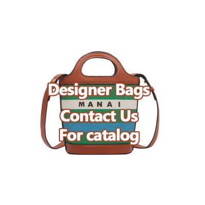 China Fashion Wholesale Elegant Female Bucket Bag Joint Color Letter Pattern Luxury Handbags For Women Designer Fashion Ladies Crossbody Bag for sale