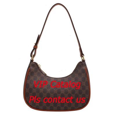 China Portable Designer Half Moon Shoulder Bag Luxury Top Real Leather High Quality Handle Handbag For Women Famous Brand Handbag for sale