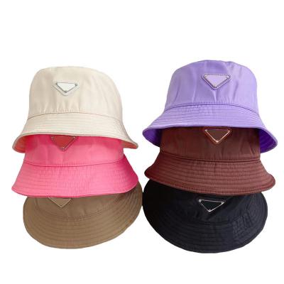 China Fashion 2022 Hot Saling Luxury Designer Bucket Hat Fashion Famous Brand Casual Hats Men Women Travel Beach Triangle Hat for sale