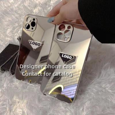 China Waterproof Wholesale Luxury Designer Phone Case For Women Men Mirror Phone Cover For Iphone 7 8 Plus 12 13 Pro Max X XS XR Mini 7P 8P for sale