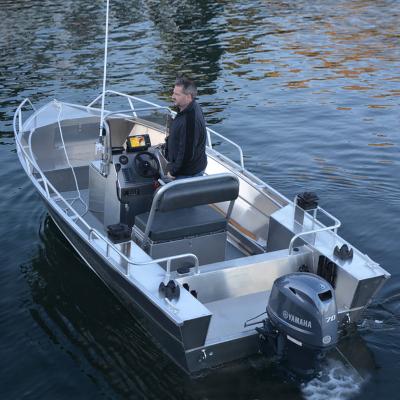 China Kindle-Ecocampor Aluminum Row Boat 18ft Aluminum Fishing Boat For Sale for sale