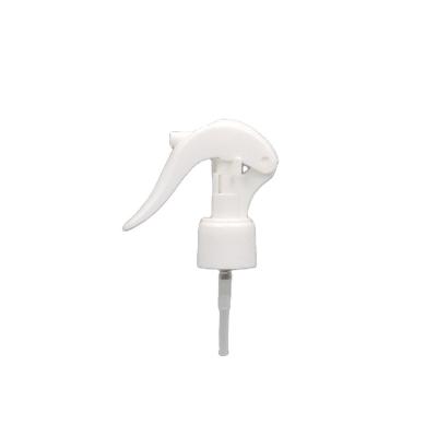 China Non Spill 24mm Plastic Mini Trigger Sprayer Pump Top 28mm White for sale