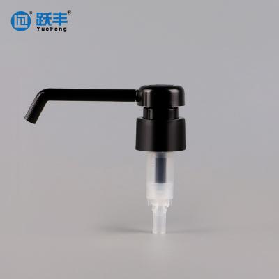 China Non Puddle Black Moisturizer Hand Wash Cleansing Spout 6cm Long Oil Pump Shampoo Lotion Pump 24/410 28/410 for sale