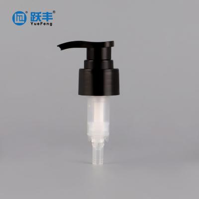 China Not Cheap Price 28/410 Black Plastic Soap Pump Tops Ribbed Screw Pump Tops for sale