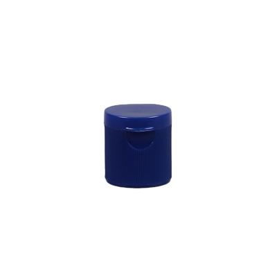 China Non Spill 24mm Flip Top Ribbed Surface Lid Blue Capsule for sale