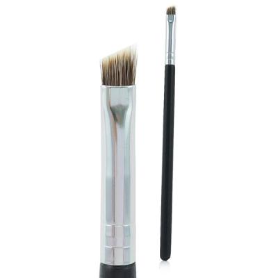 China Best Natural Eyebrow Brush Hair Angled Eyebrow Brush Black for sale