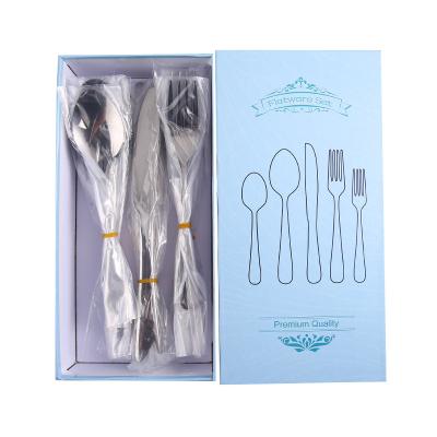 China 20 PCS Stainless Steel Flatware Viable CLASSIC Cutlery Set Party Gifts Wholesale Customized Tableware For Dinner for sale