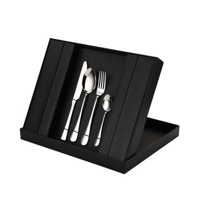 China Viable CLASSIC 24 PCS Stainless Steel Flatware Cutlery Set Party Gifts Wholesale Customized Tableware For Dinner for sale