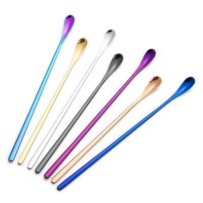 China New stocked DESIGHN COCKTAIL COLLECTIONS stainless steel teaspoons dessert SPOONS wholesale customized small gifts for sale