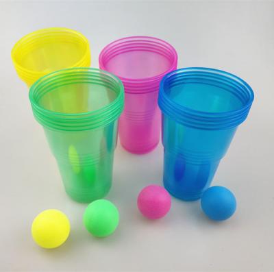 China Custom Family Game Beer Pong Drinking Mug Set Classic Drinking Ball Games CW--001 for sale