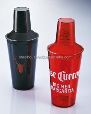 China Sustainable 500ML Plastic Cocktail Shakers , Barware Shakers for sale