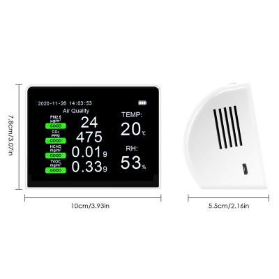 China Formaldehyde TVOC pm2.5 Multi Portable Handy CO2 Detector Gas Air Quality 4 Detector for sale