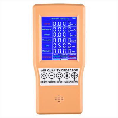 China Plug Air Quality Detector For Formaldehyde TVOC HCHO CO2 148*70*30mm for sale